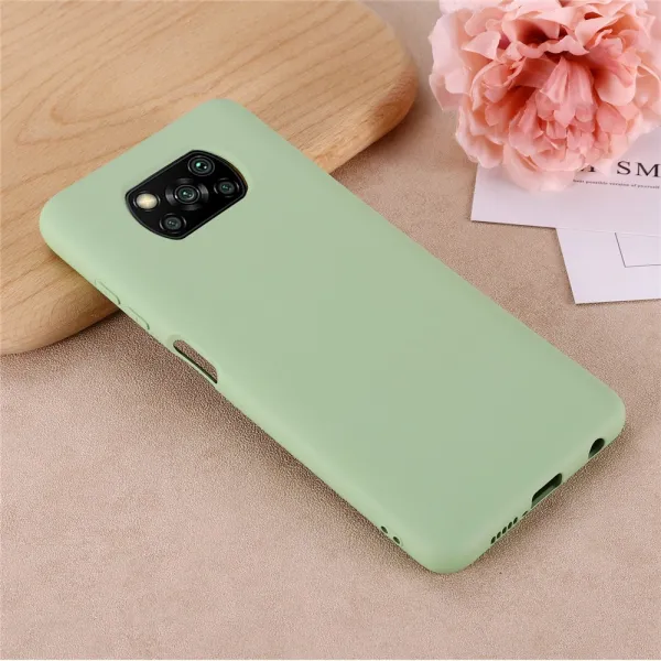 RUBBER Ochranný obal pre Xiaomi Poco X3 NFC / X3 Pro zelený