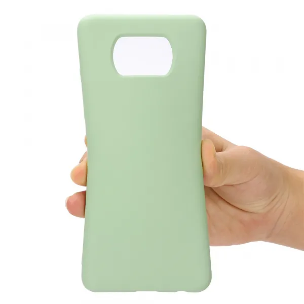 RUBBER Ochranný obal pre Xiaomi Poco X3 NFC / X3 Pro zelený