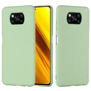 RUBBER Ochranný obal pre Xiaomi Poco X3 NFC / X3 Pro zelený