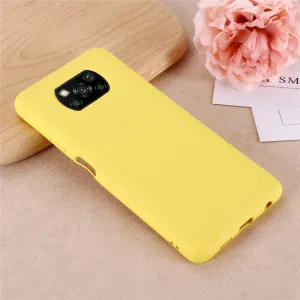 RUBBER Ochranný obal pre Xiaomi Poco X3 NFC / X3 Pro žltý