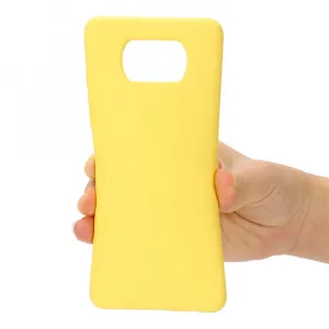 RUBBER Ochranný obal pre Xiaomi Poco X3 NFC / X3 Pro žltý