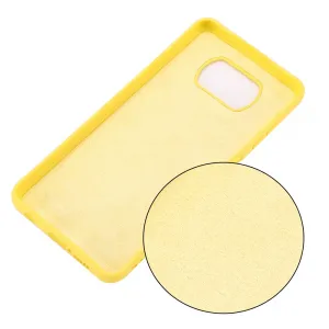 RUBBER Ochranný obal pre Xiaomi Poco X3 NFC / X3 Pro žltý