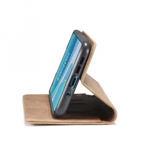 CASEME Flipové puzdro pre OnePlus 8T svetlohnedé
