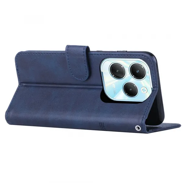 STITCHED Peňaženkový kryt pre Infinix Hot 40 / Hot 40 Pro modrý