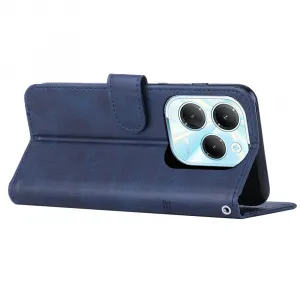 STITCHED Peňaženkový kryt pre Infinix Hot 40 / Hot 40 Pro modrý