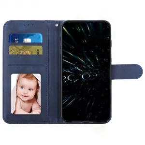 STITCHED Peňaženkový kryt pre Infinix Hot 40 / Hot 40 Pro modrý