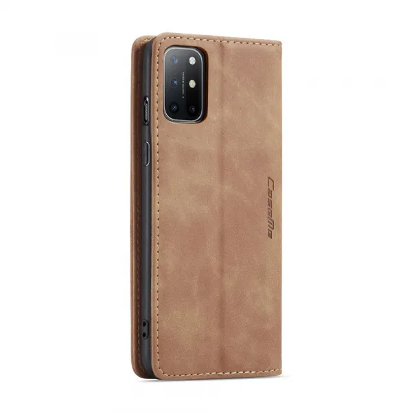 CASEME Flipové puzdro pre OnePlus 8T svetlohnedé
