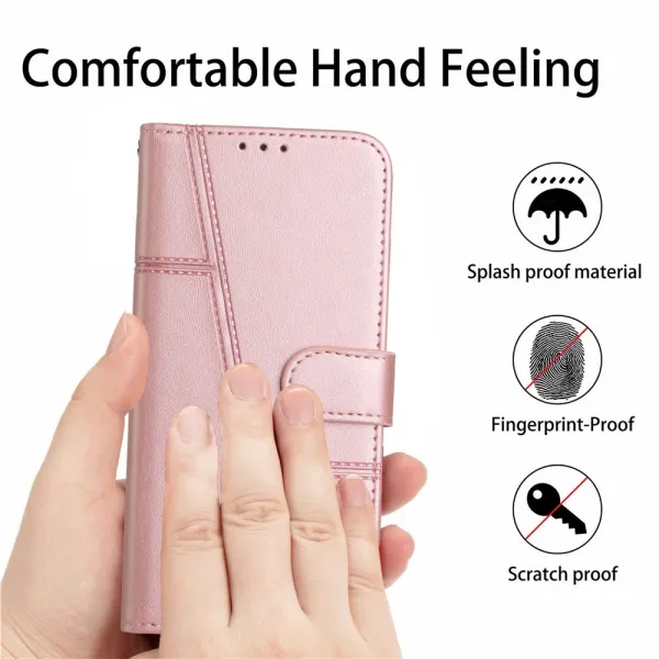 STITCHED Peňaženkový kryt pre Infinix Hot 40 / Hot 40 Pro ružový