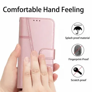 STITCHED Peňaženkový kryt pre Infinix Hot 40 / Hot 40 Pro ružový