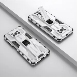 SUPERSONIC Ochranný obal so stojanom pre Xiaomi Poco X3 NFC / X3 Pro strieborný