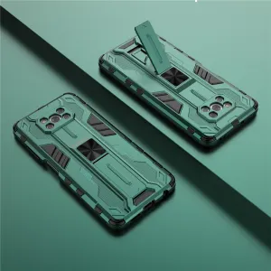 SUPERSONIC Ochranný obal so stojanom pre Xiaomi Poco X3 NFC / X3 Pro zelený