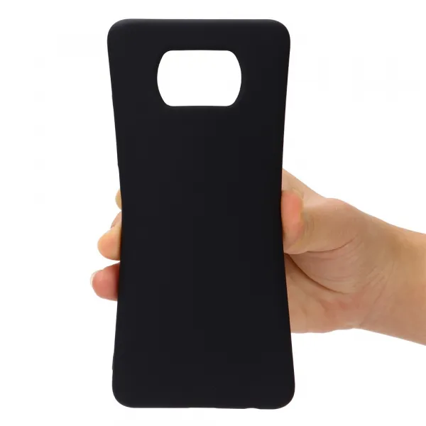 RUBBER Ochranný obal pre Xiaomi Poco X3 NFC / X3 Pro čierny