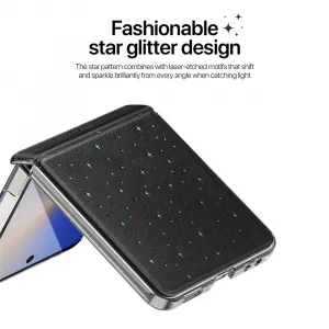 DUX STEX Kryt s trblietkami pre Samsung Galaxy Z Flip7 5G čierny