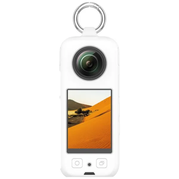 PROTEMIO Silikónový obal pre akčnú kameru Insta360 X4 biely