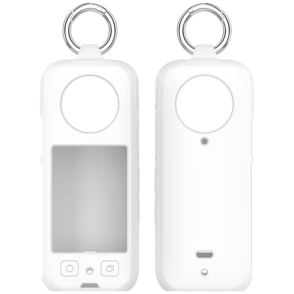 PROTEMIO Silikónový obal pre akčnú kameru Insta360 X4 biely