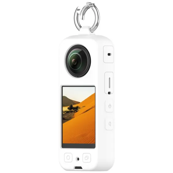 PROTEMIO Silikónový obal pre akčnú kameru Insta360 X4 biely