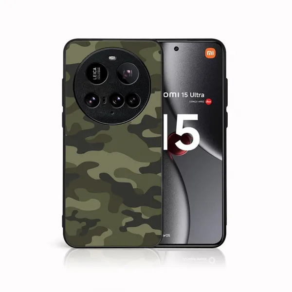 MY ART Ochranný kryt pre Xiaomi 15 Ultra GREEN CAMO (235)