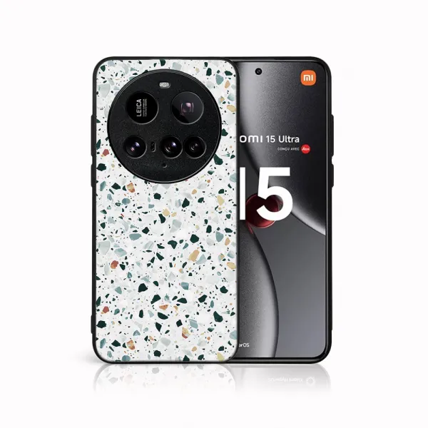 MY ART Ochranný kryt pre Xiaomi 15 Ultra GREY TERRAZZO (163)