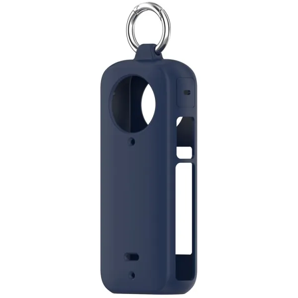 PROTEMIO Silikónový obal pre akčnú kameru Insta360 X4 tmavomodrý