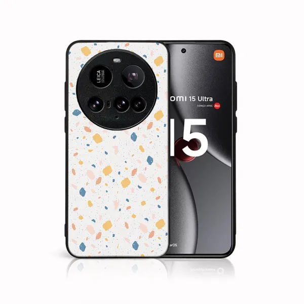 MY ART Ochranný kryt pre Xiaomi 15 Ultra ORANGE TERRAZZO (165)