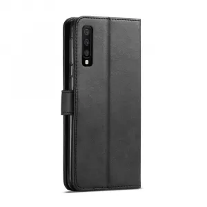 IMEEKE Peňaženkový obal pre Samsung Galaxy A7 2018 (A750) čierny