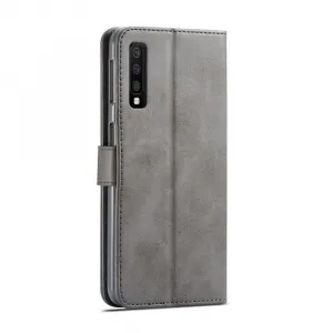 IMEEKE Peňaženkový obal pre Samsung Galaxy A7 2018 (A750) šedý
