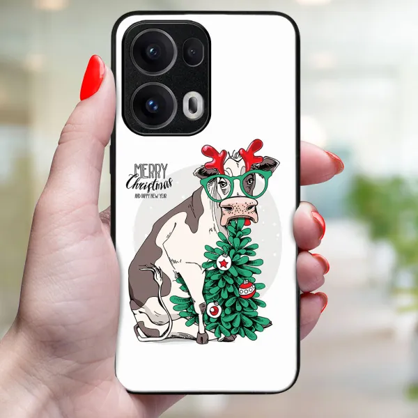 MY ART Kryt s vianočným dizajnom Oppo Reno13 Pro 5G MERRY CHRISTMAS (074)