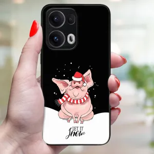 MY ART Kryt s vianočným dizajnom Oppo Reno13 Pro 5G LET IT SNOW (075)