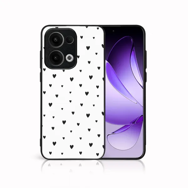 MY ART Ochranný kryt pre Oppo Reno13 5G BLACK HEARTS (167)