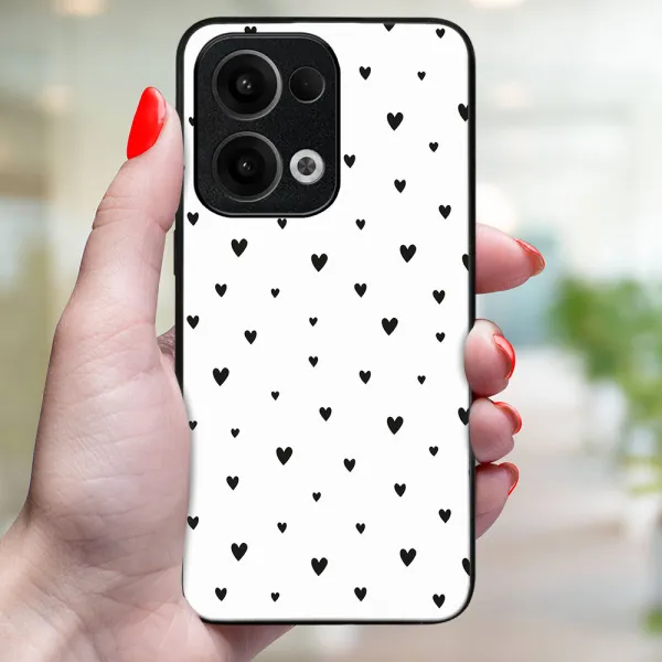 MY ART Ochranný kryt pre Oppo Reno13 5G BLACK HEARTS (167)
