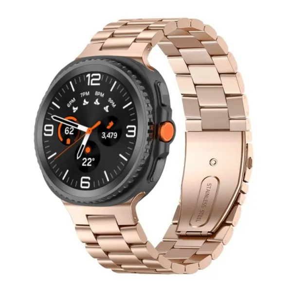 CLASSIC Kovový remienok pre Samsung Galaxy Watch8 / Watch8 Classic ružovo-zlatý