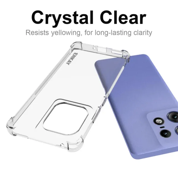 ENKAY AIRBAG Extra odolný kryt Motorola Edge 50 Pro priehľadný