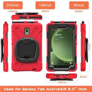 STANDING ULTRA Odolný Kryt Samsung Galaxy Tab Active5 červený