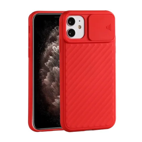 SLIDE Ochranný kryt Apple iPhone 12 / 12 Pro červený