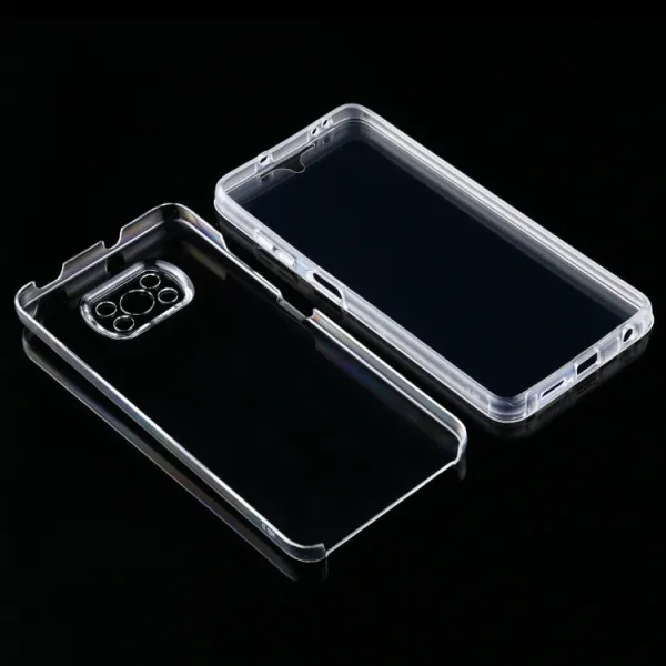 Ochranný obojstranný obal Xiaomi Poco X3 NFC / X3 Pro priehľadný