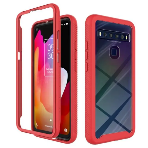 DUAL Ochranný kryt TCL 10L červený