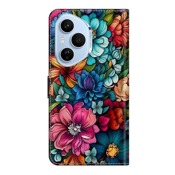 ART Peňaženkový kryt pre Honor 400 Pro 5G FLOWERS