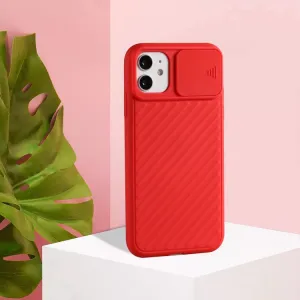 SLIDE Ochranný kryt Apple iPhone 12 / 12 Pro červený