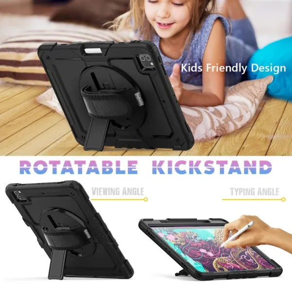 SOLID 360 Odolný kryt pre Apple iPad Pro 12.9 2020 čierny