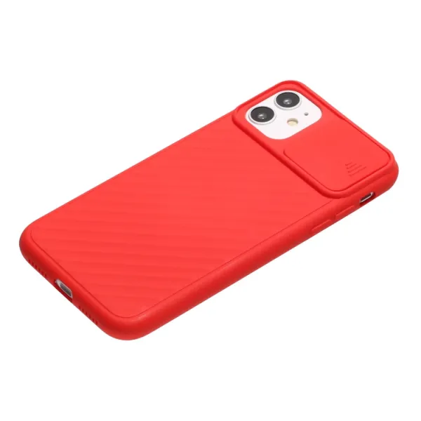 SLIDE Ochranný kryt Apple iPhone 12 / 12 Pro červený