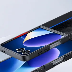 CARBON Ochranný obal pre Samsung Galaxy Z Flip7 5G BLACK BLUE