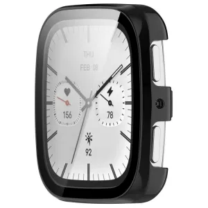 PC FULL COVER Plastový kryt so sklom pre Amazfit Active 2 (Square) čierny