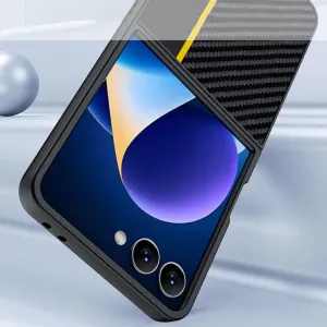 CARBON Ochranný obal pre Samsung Galaxy Z Flip7 5G BLACK BLUE