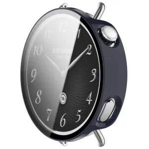 PC FULL COVER Plastový kryt so sklom pre Xiaomi Watch S4 41mm modrý
