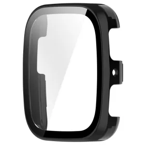 PC FULL COVER Plastový kryt so sklom pre Amazfit Active 2 (Square) čierny
