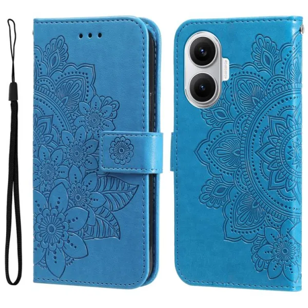 ART MANDALA Peňaženkový obal pre Xiaomi Poco F7 modrý
