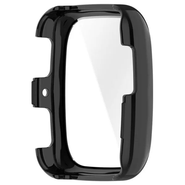 PC FULL COVER Plastový kryt so sklom pre Amazfit Active 2 (Square) čierny