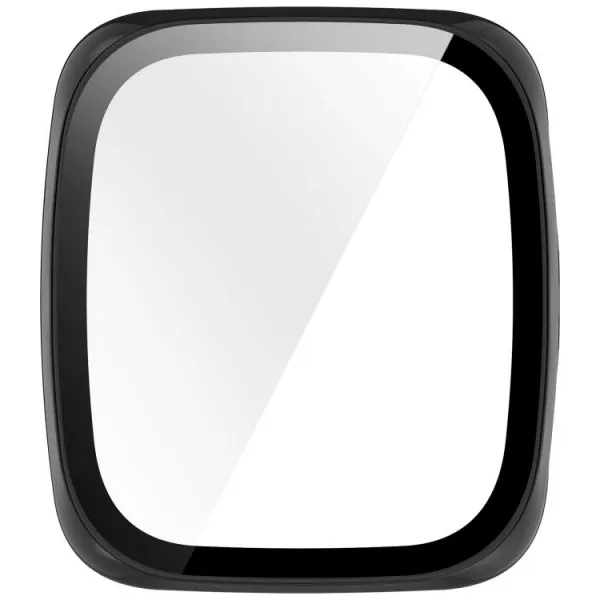 PC FULL COVER Plastový kryt so sklom pre Amazfit Active 2 (Square) čierny