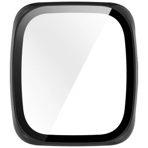 PC FULL COVER Plastový kryt so sklom pre Amazfit Active 2 (Square) čierny