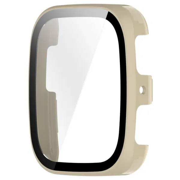 PC FULL COVER Plastový kryt so sklom pre Amazfit Active 2 (Square) IVORY